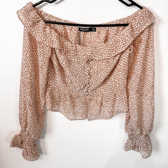 NASTY GAL BARDOT CROP TOP NWT - Picture 9 of 9